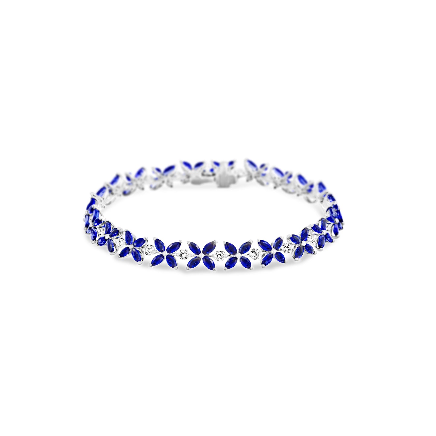 Marquise Sapphire & Diamond Bracelet