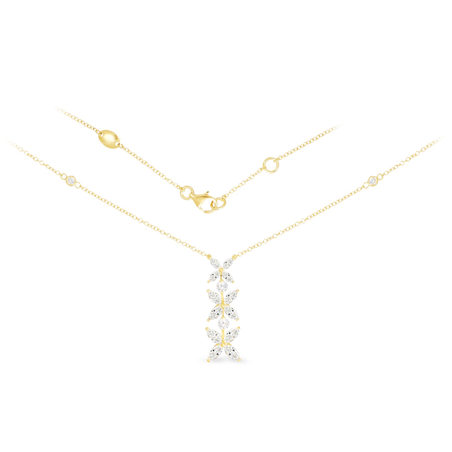 Marquise Diamond Necklace