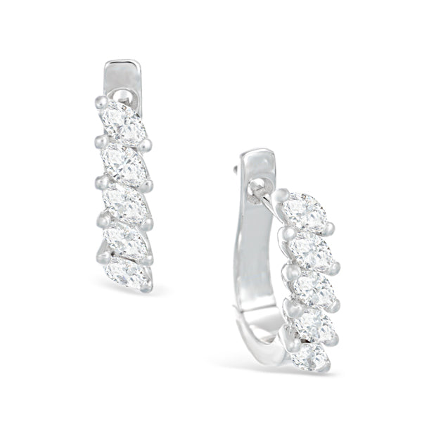 Marquise-cut Diamond Earrings