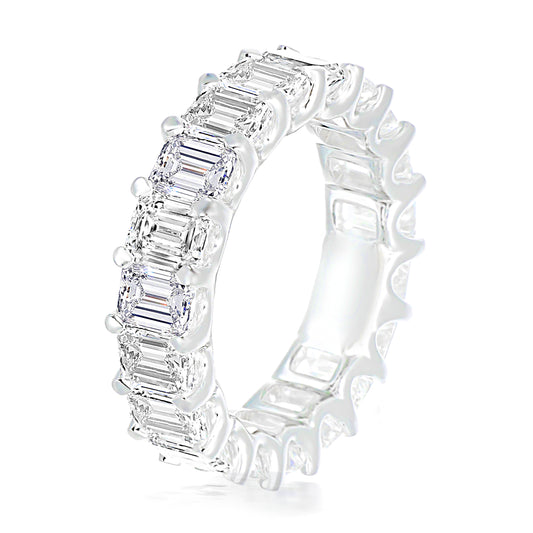 Emerald-cut Eternity Diamond Ring