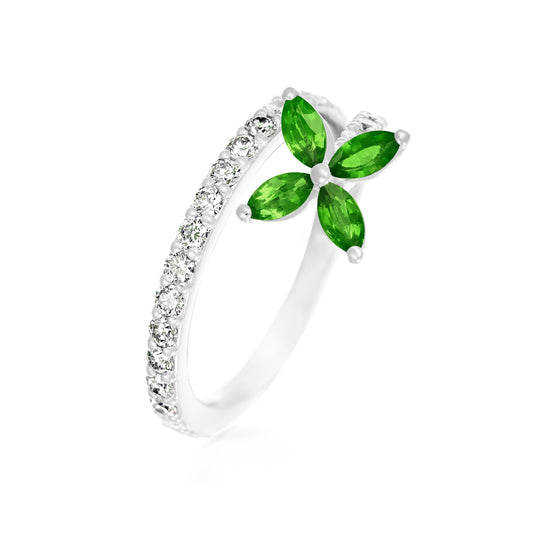 Marquise Emerald / Sapphire Ring
