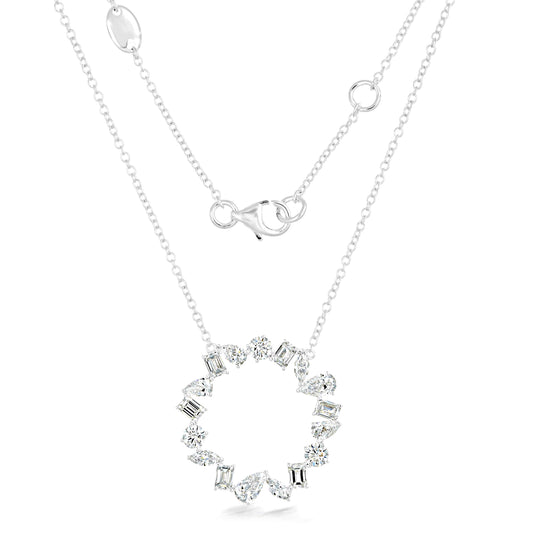 Multicut Diamond Necklace