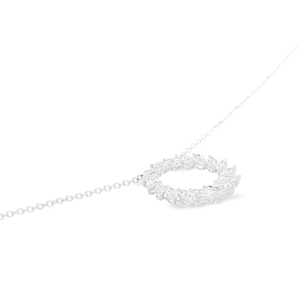 Graduated Marquise Diamond Necklace