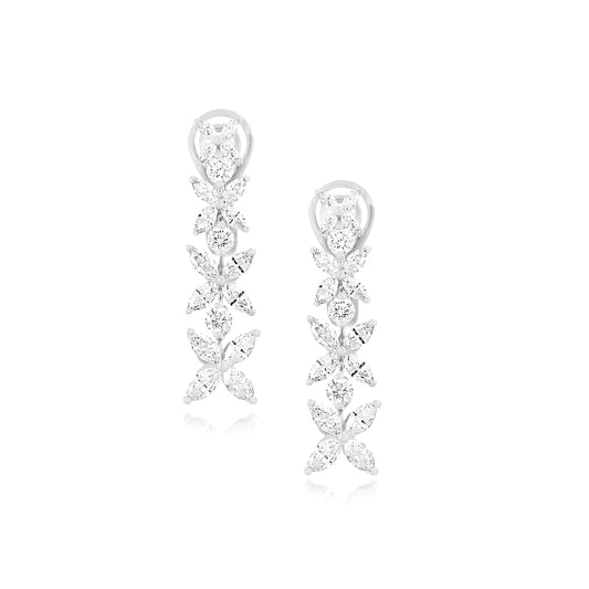 Graduated Marquise Diamond Earrings