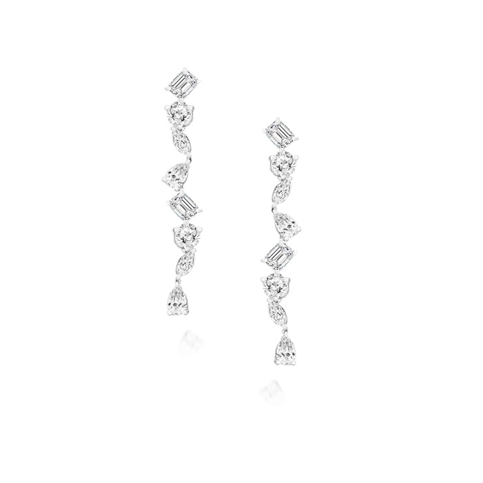 Multicut Diamond Earrings