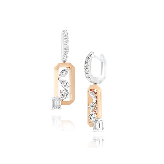 Multicut Diamond Earrings