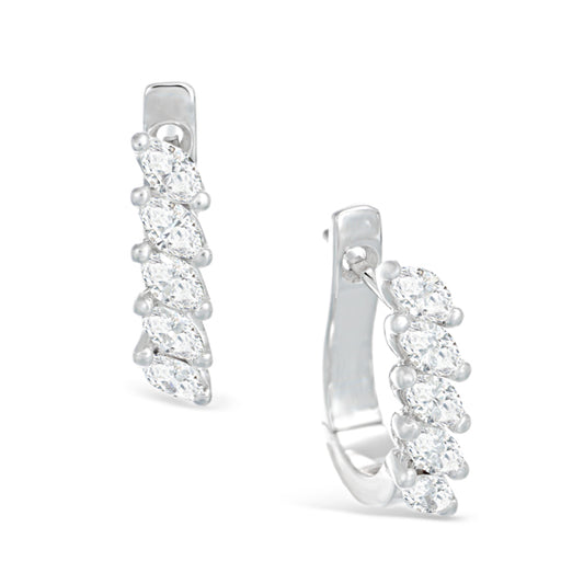 Marquise-cut Diamond Earrings